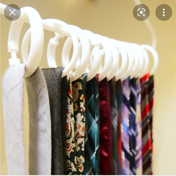 60 metallic rings curtains and shorts, pants, jeans, scarfs, belts organization - Picture 3 of 9